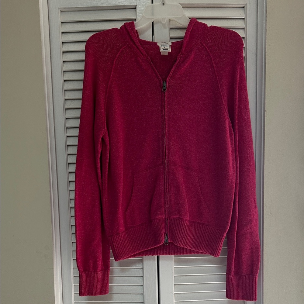 Old Navy Women's Deep Red Zip-Up Cardigan